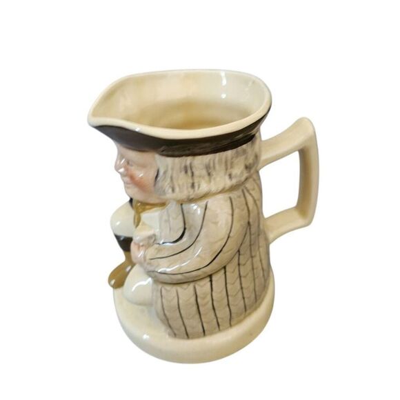 Vintage tony wood Staffordshire England Toby figural ceramic pitcher - Picture 3 of 6